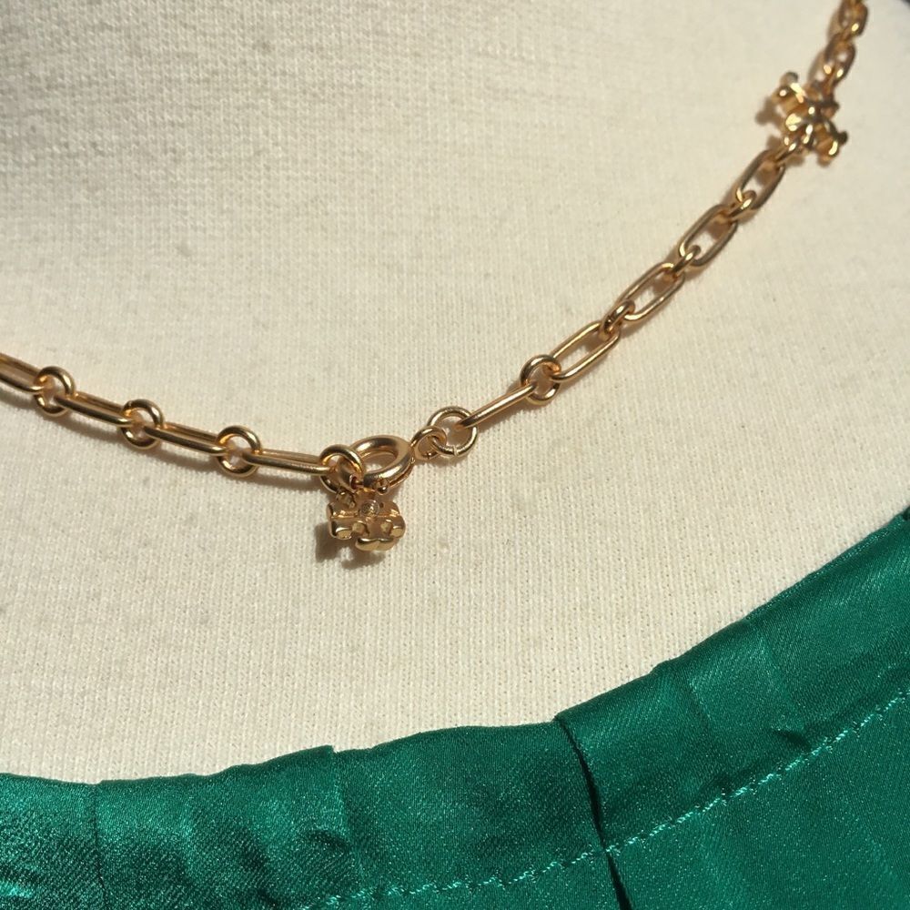 TORY BURCH VINTAGE GOLD KIRA NECKLACE - Picture 7 of 7